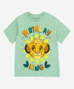 Toddler Boys Lion King Birthday Print T-Shirt